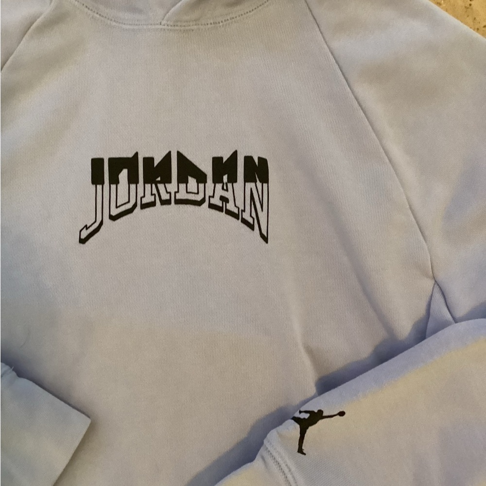 Nike Jordan Hoodie Shirt Top Pullover Graphic Fleece Sport  Men's Size S - Picture 2 of 4